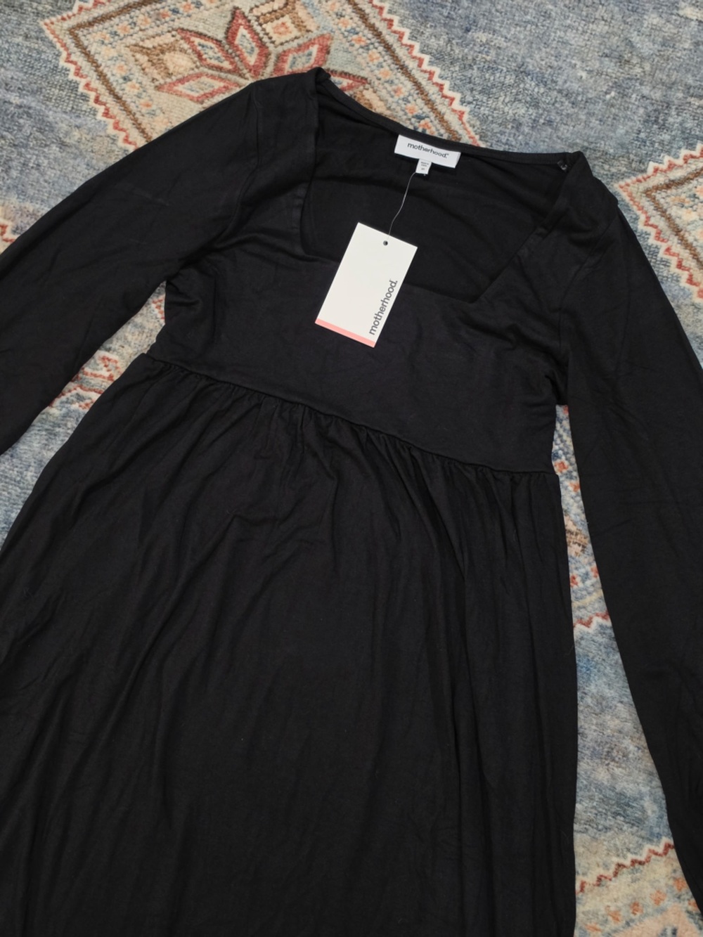 Motherhood Black Long Sleeve‎ Dress